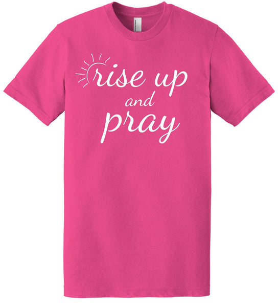 Super Soft American Apparel Tee - Rise Up And Pray - Adoroze Designs